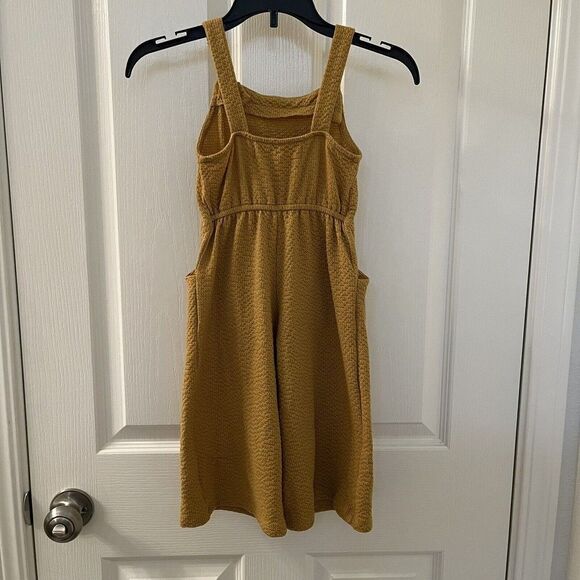 Dot Dot Smile Limited Edition Soft Romper Overalls Mustard Yellow Girls Size 2T - Picture 7 of 11